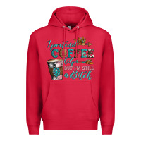Cardinal i pretend coffee helps but i'm still a bitch Premium Hoodie - Artiststas