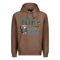 Chestnut i pretend coffee helps but i'm still a bitch Premium Hoodie - Artiststas