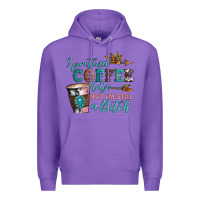 Purple i pretend coffee helps but i'm still a bitch Premium Hoodie - Artiststas