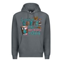 Rock i pretend coffee helps but i'm still a bitch Premium Hoodie - Artiststas