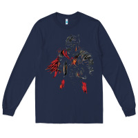Navy eldenring Long Sleeve Tee - linhVisuals