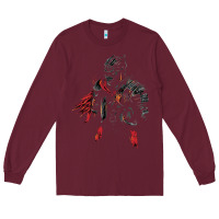 Burgundy eldenring Long Sleeve Tee - linhVisuals