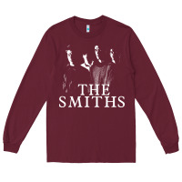 Burgundy Best THE SMITHS Music Long Sleeve Tee - linhVisuals