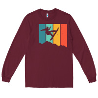 Burgundy snowboarding gift t  shirt snowboard tshirt for a snowboarder t  shirt Long Sleeve Tee - linhVisuals