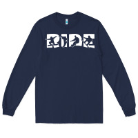 Navy ride snowboard snowboarding Long Sleeve Tee - linhVisuals
