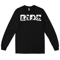 Black ride snowboard snowboarding Long Sleeve Tee - linhVisuals