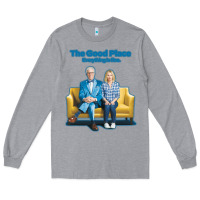 Heather Grey the good place Long Sleeve Tee - linhVisuals