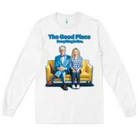 White the good place Long Sleeve Tee - linhVisuals