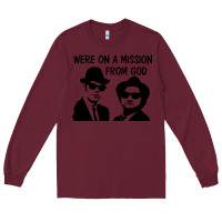 Burgundy Elwood & Jake Long Sleeve Tee - linhVisuals
