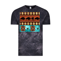 Cloud Black native american aztec seamless pattern 2 Vintage Tee - BundleAndBundleShop
