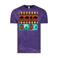 Cloud Purple native american aztec seamless pattern 2 Vintage Tee - BundleAndBundleShop