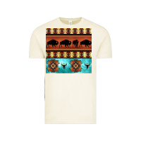 Vintage Arctic native american aztec seamless pattern 2 Vintage Tee - BundleAndBundleShop