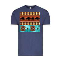 Vintage Denim native american aztec seamless pattern 2 Vintage Tee - BundleAndBundleShop