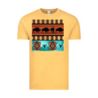 Vintage Mustard native american aztec seamless pattern 2 Vintage Tee - BundleAndBundleShop