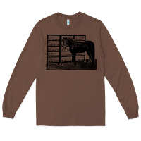 Chestnut beautiful jim key  performing horse Long Sleeve Tee - linhVisuals