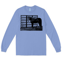 Colony Blue beautiful jim key  performing horse Long Sleeve Tee - linhVisuals