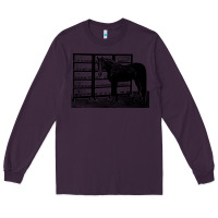 Plum beautiful jim key  performing horse Long Sleeve Tee - linhVisuals