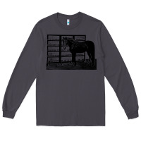 Smoke beautiful jim key  performing horse Long Sleeve Tee - linhVisuals