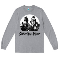 Heather Grey take off hoser Long Sleeve Tee - linhVisuals