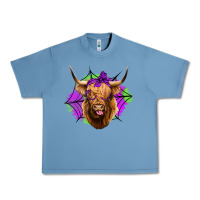 Pebble Blue halloween highland cow Urban Heavy Tee - Jasminsmagicworld