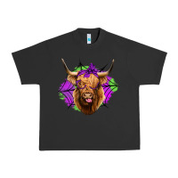 Pigment Black halloween highland cow Urban Heavy Tee - Jasminsmagicworld