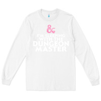 White I'm sleeping with the dungeon master Long Sleeve Tee - linhVisuals