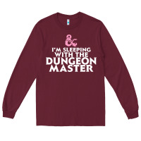 Burgundy I'm sleeping with the dungeon master Long Sleeve Tee - linhVisuals