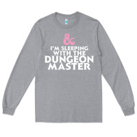 Heather Grey I'm sleeping with the dungeon master Long Sleeve Tee - linhVisuals