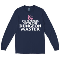 Navy I'm sleeping with the dungeon master Long Sleeve Tee - linhVisuals