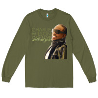 Army Green Charlie Wilson Long Sleeve Tee - linhVisuals