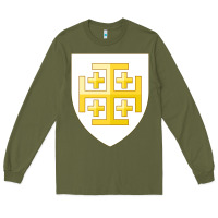 Army Green arms of the kingdom of jerusalem Long Sleeve Tee - linhVisuals