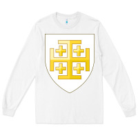 White arms of the kingdom of jerusalem Long Sleeve Tee - linhVisuals