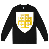 Black arms of the kingdom of jerusalem Long Sleeve Tee - linhVisuals