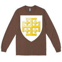 Chestnut arms of the kingdom of jerusalem Long Sleeve Tee - linhVisuals