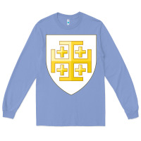 Colony Blue arms of the kingdom of jerusalem Long Sleeve Tee - linhVisuals