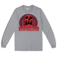 Heather Grey crumbling castle   king gizzard and the lizard wizard Long Sleeve Tee - linhVisuals