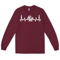 Burgundy tractor Long Sleeve Tee - linhVisuals