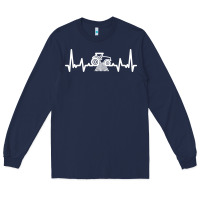 Navy tractor Long Sleeve Tee - linhVisuals