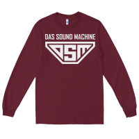 Burgundy das sound machine Long Sleeve Tee - linhVisuals