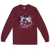 Burgundy kimetsu no yaibathe hinokami chronicles Long Sleeve Tee - linhVisuals