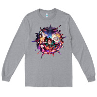 Heather Grey kimetsu no yaibathe hinokami chronicles Long Sleeve Tee - linhVisuals