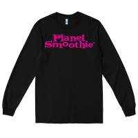 Black suitable-planet-smoothie-worn Long Sleeve Tee - linhVisuals