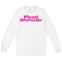 White suitable-planet-smoothie-worn Long Sleeve Tee - linhVisuals