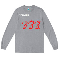 Heather Grey the police   ghost in the machine Long Sleeve Tee - linhVisuals
