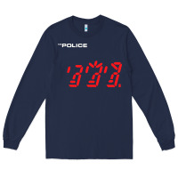 Navy the police   ghost in the machine Long Sleeve Tee - linhVisuals