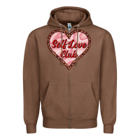 Chestnut self love club valentine's day Zipper Hoodie - RanaPortraitStore