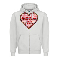 Dove Grey self love club valentine's day Zipper Hoodie - RanaPortraitStore