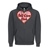 Smoke self love club valentine's day Zipper Hoodie - RanaPortraitStore