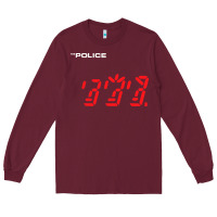 Burgundy the police   ghost in the machine Long Sleeve Tee - linhVisuals