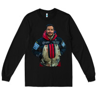 Black nimsdai purja Long Sleeve Tee - linhVisuals